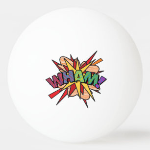 Bolinha De Ping Pong WHAM Quadrinho Divertido Moderno Legal