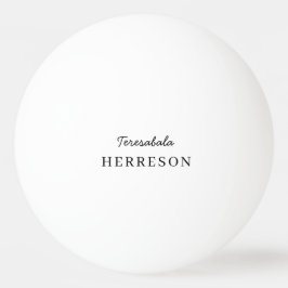 Bolinha De Ping Pong White Monogram Modern Minimalist Stylish Design