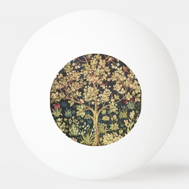Bolinha De Ping Pong William Morris Tree Of Life (Frente)