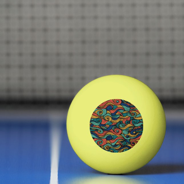 Bolinha De Ping Pong Wool Topped paisley (Líquido)