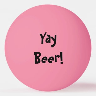 Bolinha De Ping Pong Yay Beer! Brilho Na Escuridão