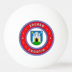Bolinha De Ping Pong Zagreb Casaco de Armas Croácia