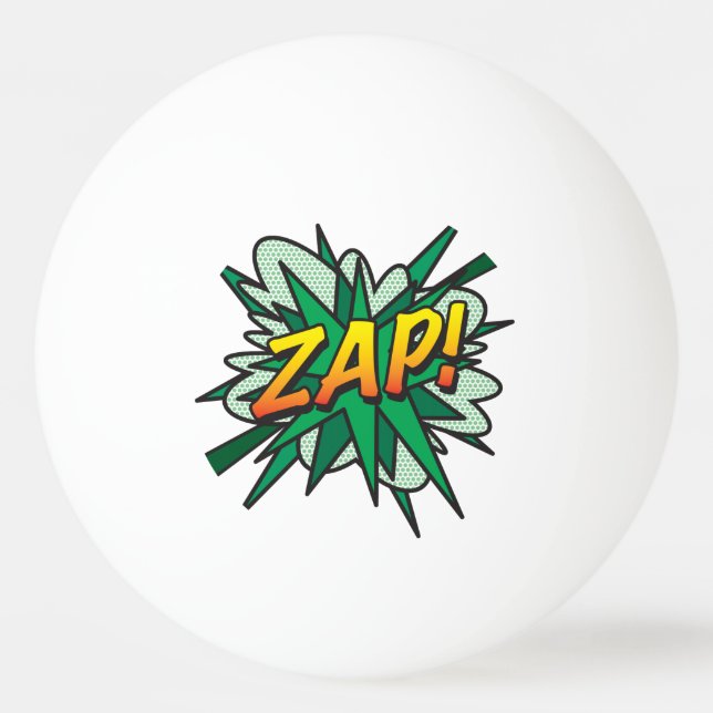 Bolinha De Ping Pong ZAP Moderno Divertido Quadrinho Legal (Verso)