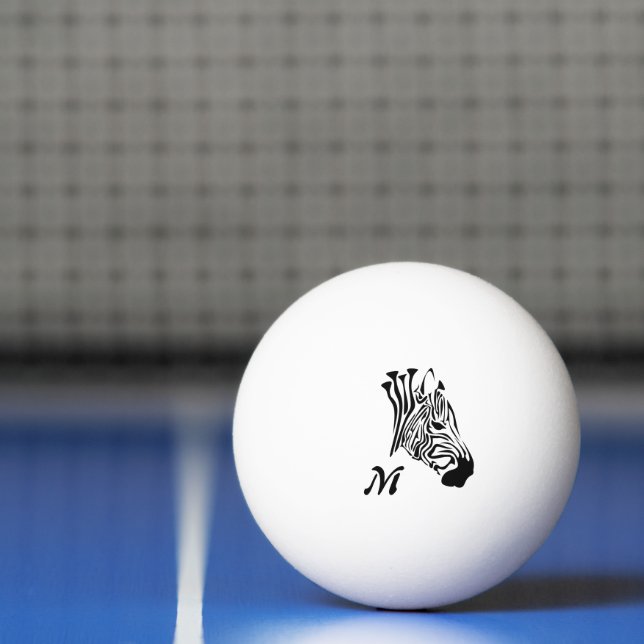 Bolinha De Ping Pong Zebra com faixas negras torcidas (Líquido)