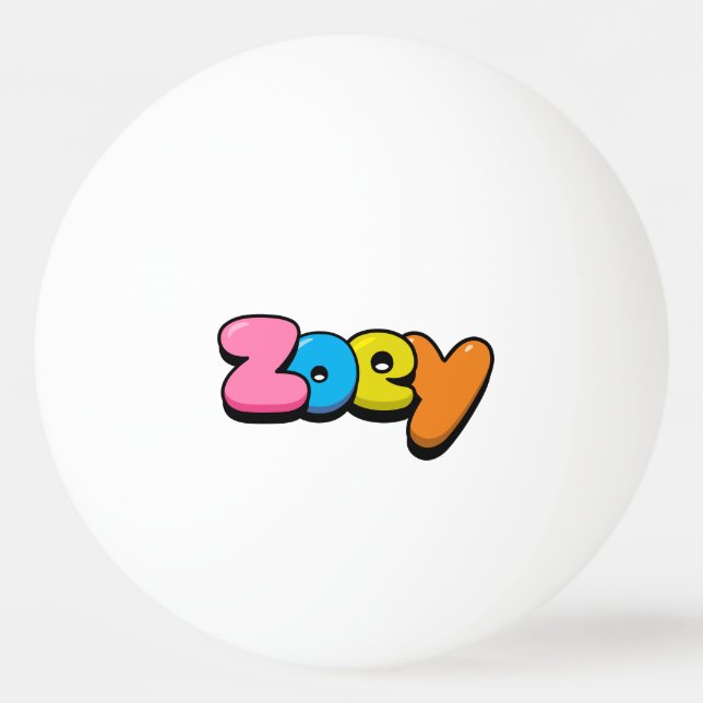 Bolinha De Ping Pong Zoey (Frente)