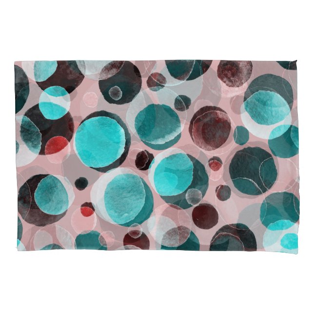 Bolinhas aquarela, padrão abstrato. (Frente)