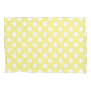 Bolinhas brancas em amarelo-limão