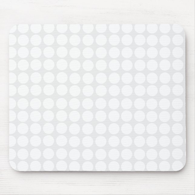 Bolinhas brancas modernas Mousepad (Frente)