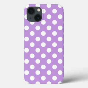 Bolinhas brancas na capas de iphone do gabinete li