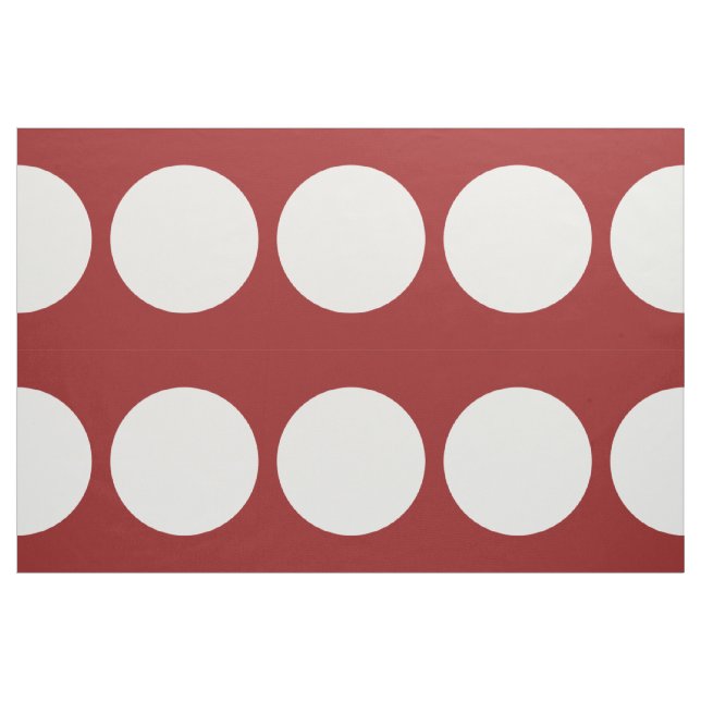 Bolinhas brancas no tecido vermelho (Fat Quarter)