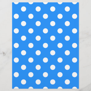 Bolinhas - branco no azul de Dodger