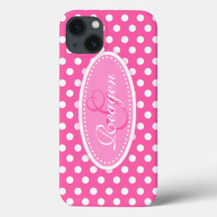 Bolinhas chamada maleta ipad rosa flexível