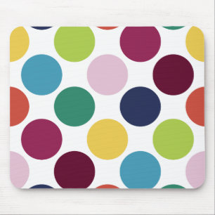 Bolinhas coloridas Mousepad personalizado bolha