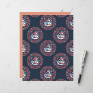 Bolinhas da Raposa de Natal Kawaii Mandala Scrapbo