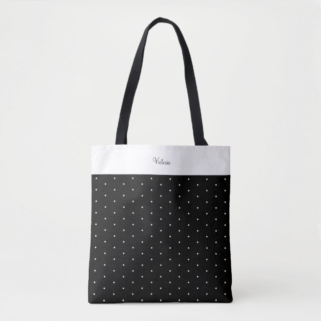 Bolinhas de Bolsa de Ombros Personalizada Polka Pr (Frente)