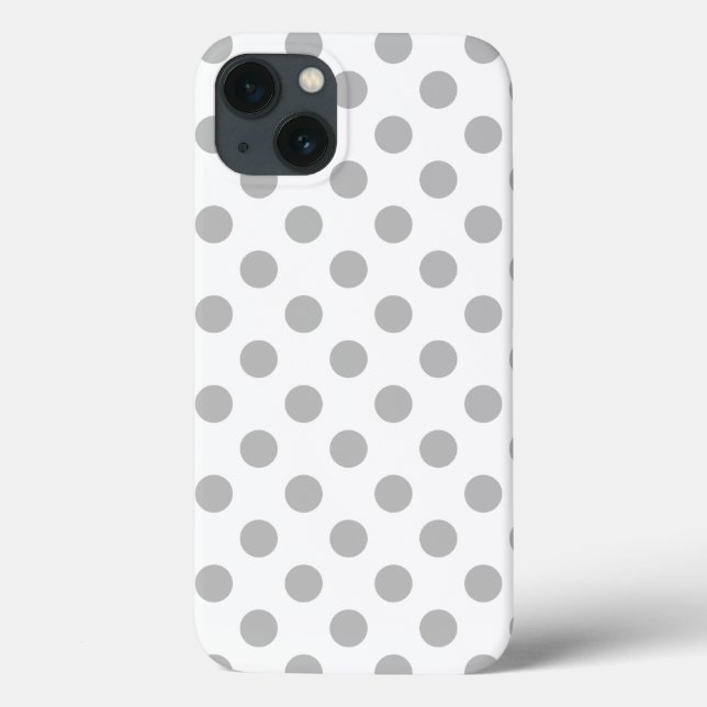 bolinhas de cinzas em capas de iphone branca de ga (Verso)
