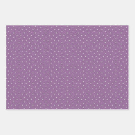 Bolinhas de cinzas no fundo roxo