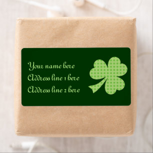 Bolinhas de Shamrock. Etiqueta de Dia de Patrick