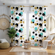 Bolinhas Dourada turquesa