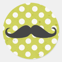 Bolinhas e adesivos para bigode