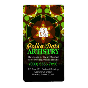 Bolinhas Geométrico Star com Etiqueta do Adesivo d