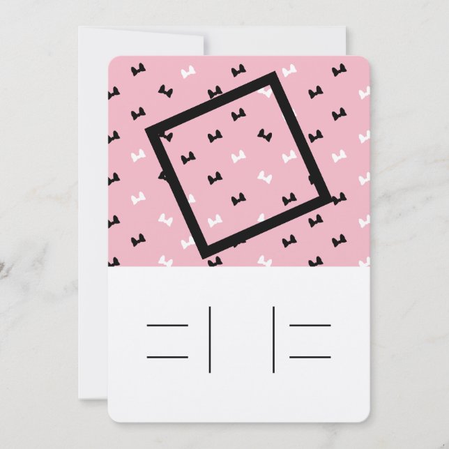 Bolinhas infiltrar convite de arcos com linhas (Frente)