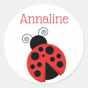 Bolinhas Ladybug - Adesivos personalizados