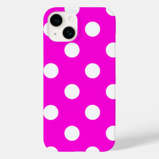 Bolinhas magenta #FF00DC Case-Mate capas de iphone