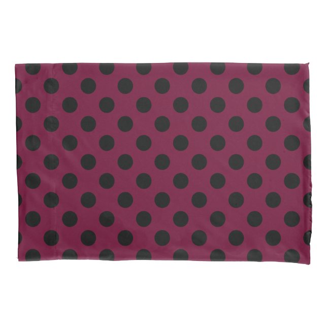 Bolinhas negras com burgundy (Frente)