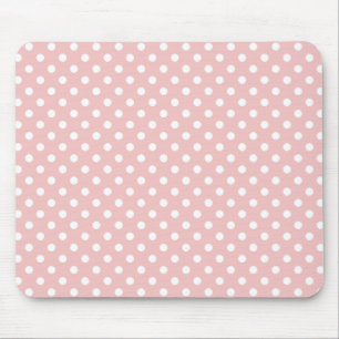 Bolinhas no rosa de bebê Mousepad
