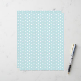 Bolinhas Patterno Pastel Blue Scrapbook Paper