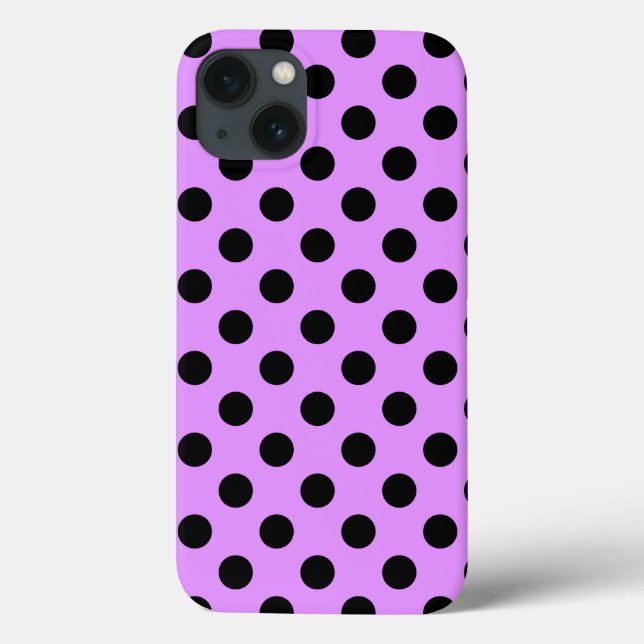 Bolinhas pretas na capas de iphone do gabinete lil (Verso)