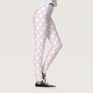 Bolinhas rosa Yoga Leggings Women Workout Malhação