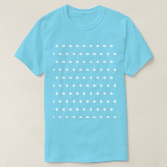Bolinhas T-Shirt (Aqua & White) (Frente do Design)