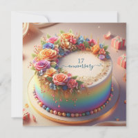 BOLO ANIVERSÁRIO DE CASAMENTO COLORIDO