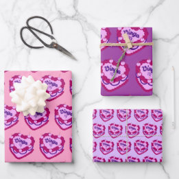 Bolo de Aniversário do Virgo Zodiac Coquette Heart