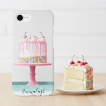 Bolo de Aniversário Feminino de 16 Anos Rosa Monog