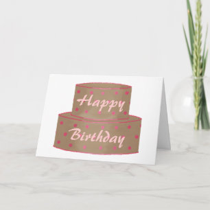 Bolo de chocolate, Cartões de aniversário felizes