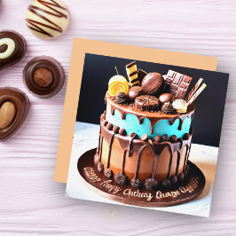 Bolo de Chocolate com Doces Personalizado
