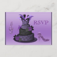Bolo de Diva Roxo, RSVP de Alto Salto de Sparkle