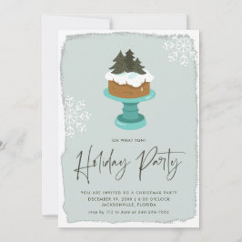 Bolo de Natal com Cobertura | Convite para Festa d