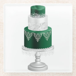 BOLO DE NATAL DE FÉRIAS VERDE E BRANCO