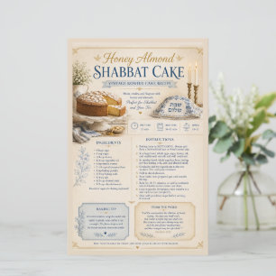 Bolo de Shabbat com Mel e Amêndoa, Azul Vintage Rú