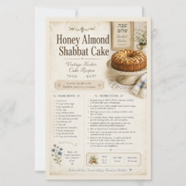 Bolo de Shabbat com Mel e Amendoa - Bolo de Shabba