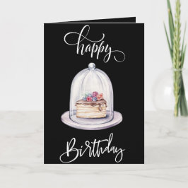 Bolo Deseja Cartão de Aniversário e Página de Colo