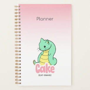 Bolo (Gato + Cobra) Agenda Rosa