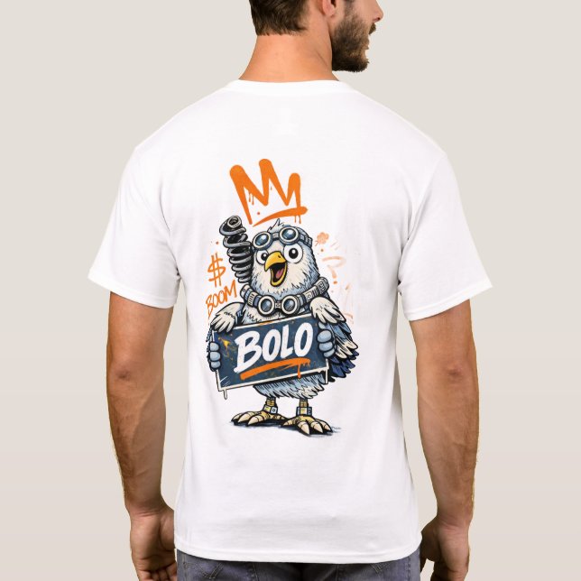 Bolo Graffiti Bird T-Shirt (Verso)