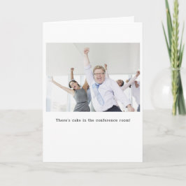 Bolo na Sala de Conferências Cartão de Aniversário