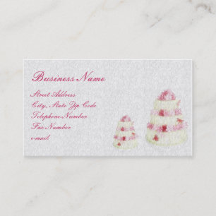 Bolo Textured com o cartão de visita cor-de-rosa
