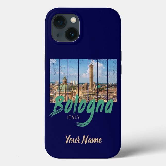 Bolonha Emilia-Romagna Itália vintage souvenir (Verso)